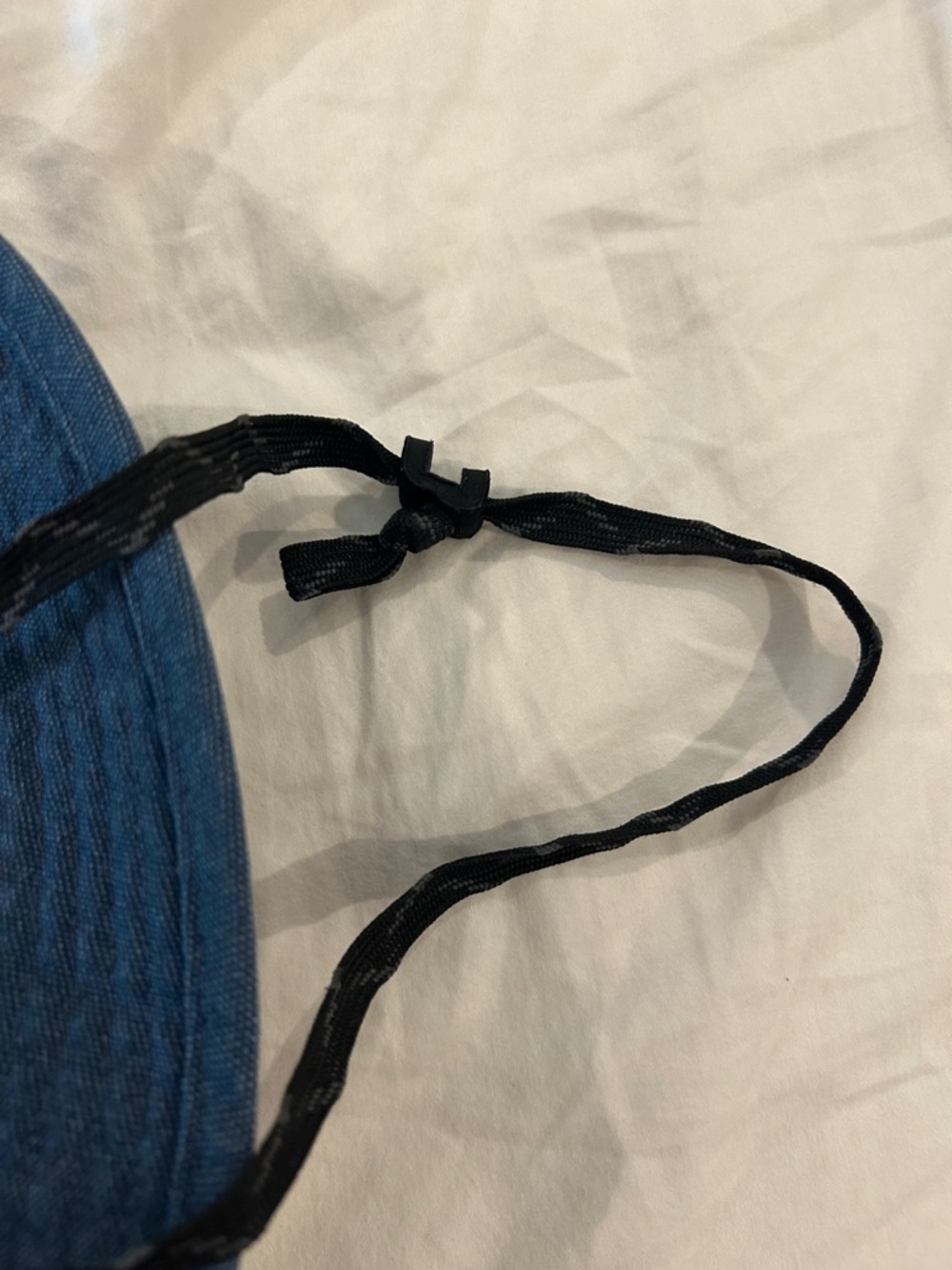 Patagonia Wide Brim Sun bucket Hat in Denim Blue with Chin Strap - Picture 4 of 13